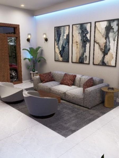 Living Room - (DH1169) Brand New Modern Luxury House for Sale in Kottawa
