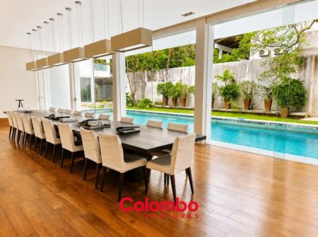 Dining room - 13 Room Luxury Modern Home on 57 perch Land for RENT / LEASE - R.A. De Mel Mawatha, Col. 3 (Duplication Road) Kollupiti