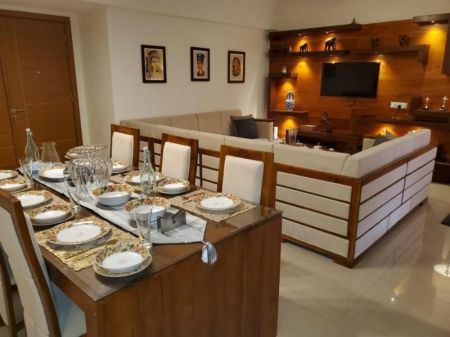 Living Room - Havelock City 3 BR Fully Furnished Apartment For Sale In Colombo 05