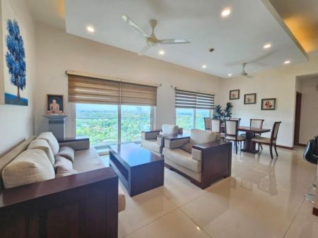 Living Room - Sky gardens 3 bedrooms fully furnished apartment rent - Rajajgiriya 