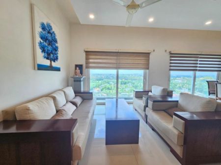 Living Room - Sky gardens 3 bedrooms fully furnished apartment rent - Rajajgiriya 