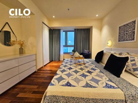 Bedroom - Cinnamon life 2 bedrooms furnished Lotus tower view  apartment at Residence tower for rent -Colombo 2 