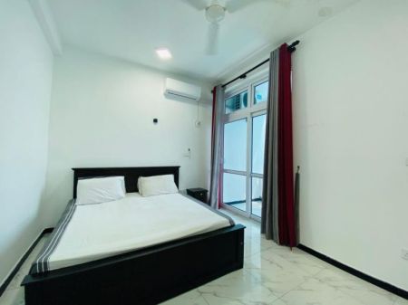 Bedroom - Fully Furnished 2-Bedroom Apartment Available for Long-Term Rent in Dehiwala. (Property Code: CSM301)