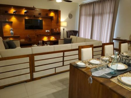 Living Room - Beautifully Furnished 3-Bedroom Apartment for Sale – Havelock City, Colombo 05
