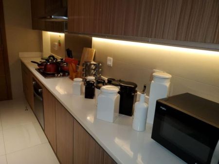 Kitchen - Beautifully Furnished 3-Bedroom Apartment for Sale – Havelock City, Colombo 05