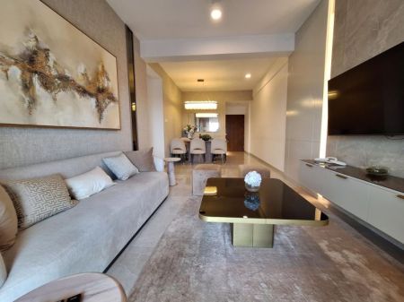 Living Room - Iconic Galaxy 2 bedrooms elegantly furnished apartment immediate sale - Rajajgiriya 