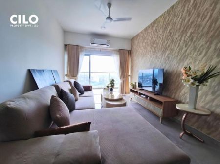 Living Room - Brand new Iconic Galaxy 2 bedrooms nicely designed furnished apartment for rent - Rajajgiriya