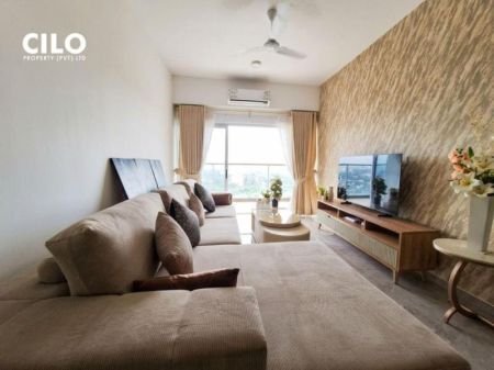 Living Room - Brand new Iconic Galaxy 2 bedrooms nicely designed furnished apartment for rent - Rajajgiriya