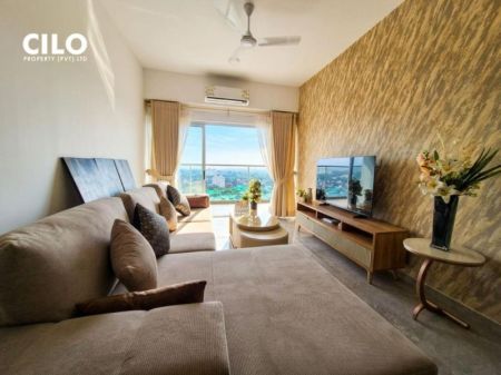Living Room - Brand new Iconic Galaxy 2 bedrooms nicely designed furnished apartment for rent - Rajajgiriya
