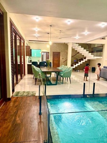 Pool - (PR945) Two Storey House for Rent in Boralasgamuwa