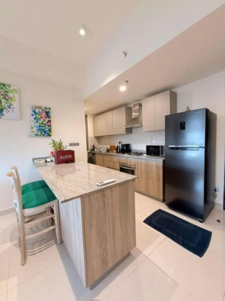 Kitchen - Aquaria - 02 Bedroom Semi Furnished Apartment for Sale in Colombo 05 (A3882)