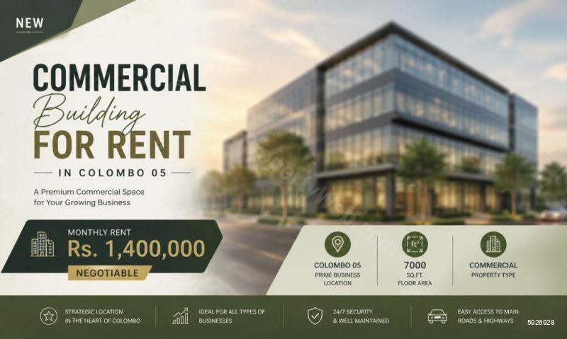 Commercial for rent in Colombo 5