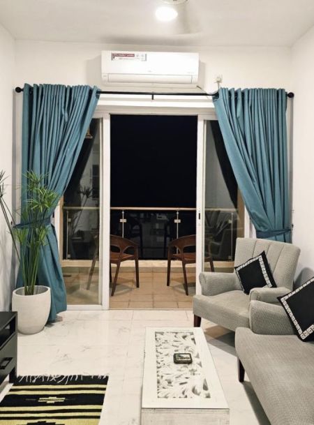 Living Room - Ref(P-RAF-882)Fully Furnished 3-Bedroom Sea View Apartment for Rent – Mount Lavinia