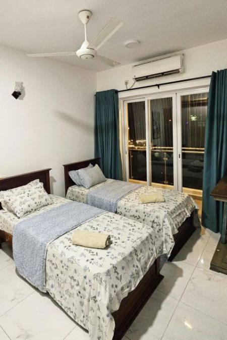 Bedroom - Ref(P-RAF-882)Fully Furnished 3-Bedroom Sea View Apartment for Rent – Mount Lavinia