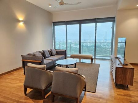 Living Room - 447 Luna Tower - 03 Rooms Furnished Apartment for Sale Colombo 02