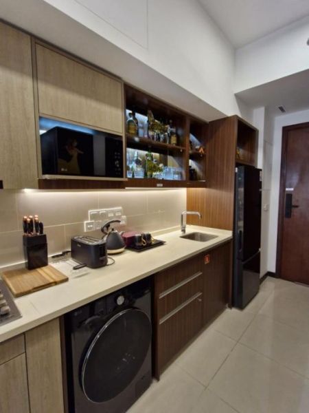 Kitchen - Trizen 1 BR Higher Floor Fully Furnished Apartment for Sale 