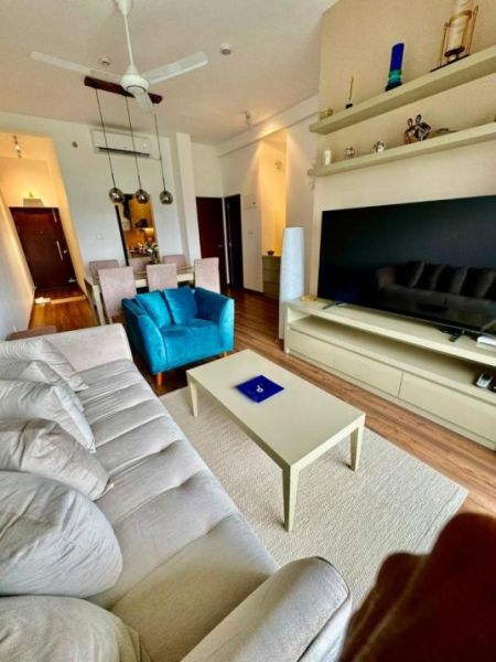 Living Room - Fully Furnished 2 Bedroom Apartment for Rent – Canterbury Golf Apartments, Kahatuduwa | LKR 200,000 / Month (EM145JS)