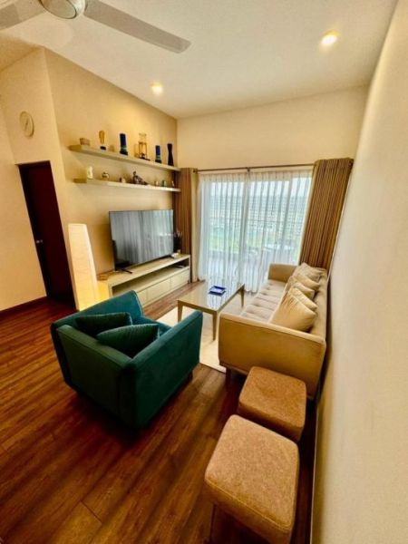 Living Room - Fully Furnished 2 Bedroom Apartment for Rent – Canterbury Golf Apartments, Kahatuduwa | LKR 200,000 / Month (EM145JS)