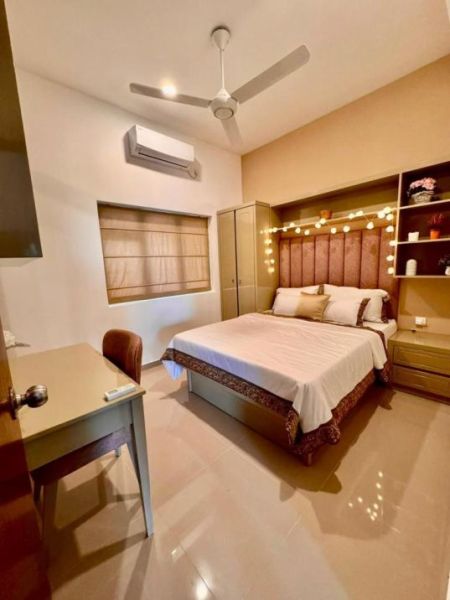 Bedroom - Fully Furnished 2 Bedroom Apartment for Rent – Canterbury Golf Apartments, Kahatuduwa | LKR 200,000 / Month (EM145JS)