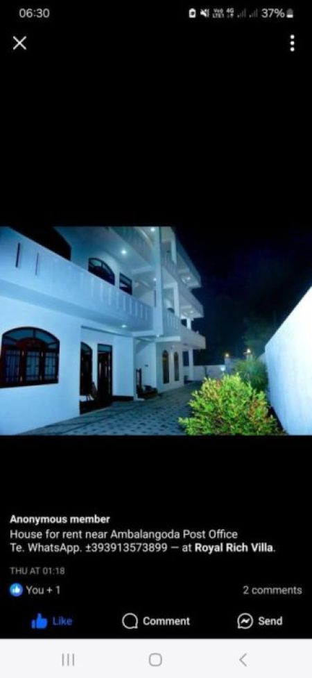 Exterior - Profitable 14-Bedroom Fully Furnished Tourist Apartment Complex for Sale – Ambalangoda
