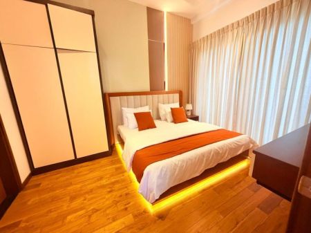 Bedroom - The Residences Kotte ICC Higher Floor fully Furnished Luxury 2 BR Apartment For Sale 