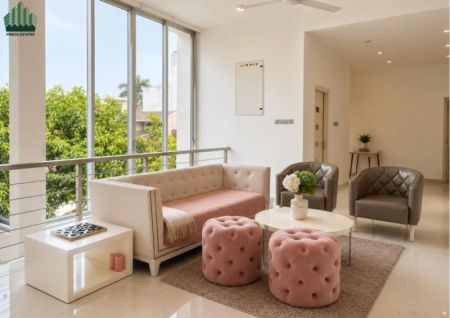 Living Room - Luxury 4BR Residence with Rooftop Gym & Spacious Garden in Prime Park Road, Colombo 05