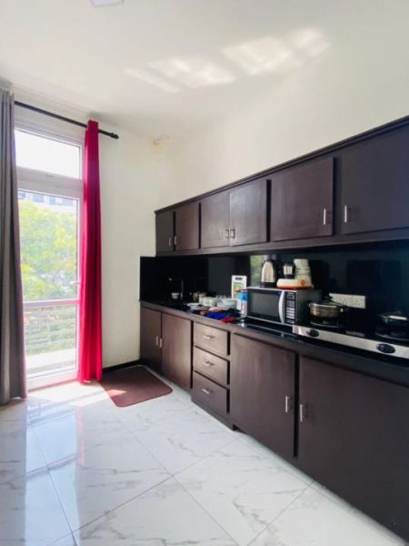 Kitchen - 2-Bedroom Fully Furnished Apartment for Long-Term Rental in Dehiwala. (Property Code: CSM301)