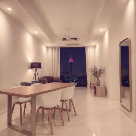 Dining room - 3 BR Apartment for rent in Colombo 2 - Capitol Twin Peaks Above 40th Floor