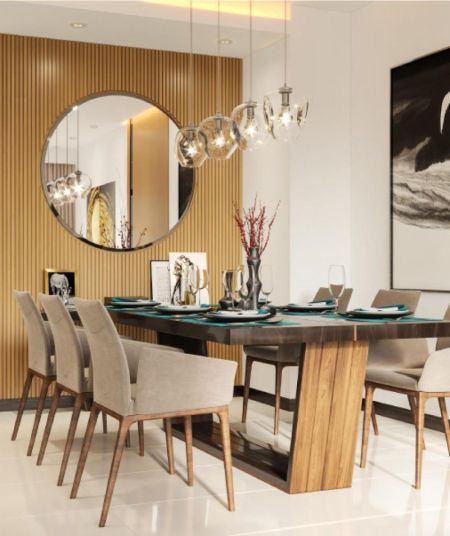 Dining room - Luxury 2-Bedroom Apartment for Sale – Marina Square