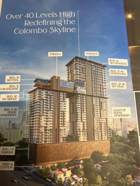 Exterior - 2 Bedroom Luxury Apartment for Sale - Colombo 5, Pentara Residencies Thummulla | LKR 117 Million (EM928)
