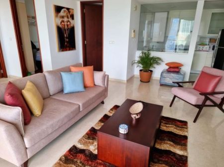 Living Room - 2 Bedroom Fully Furnished Apartment for Rent - Colombo 3, Emperor Residencies | USD 1,650 Per Month (EM929)