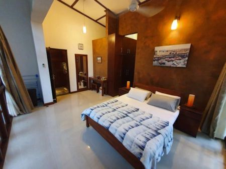Bedroom - Fully Furnished 2 Bedroom Upstairs Unit for Rent at Mount Lavinia / LKR 315,000 (Negotiable) (EM226RN)