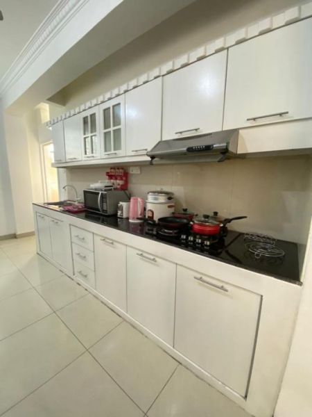 Kitchen - 3BHK  Fully Furnished Apartment Long-Term Rental in Colombo-05. (CSMP203)