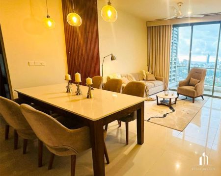 Dining room - The Grand, Ward Place - 03 Bedroom Apartment for Rent - Fully Furnished - Colombo 07