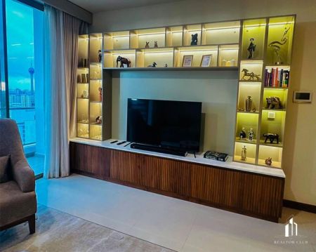 Living Room - The Grand, Ward Place - 03 Bedroom Apartment for Rent - Fully Furnished - Colombo 07