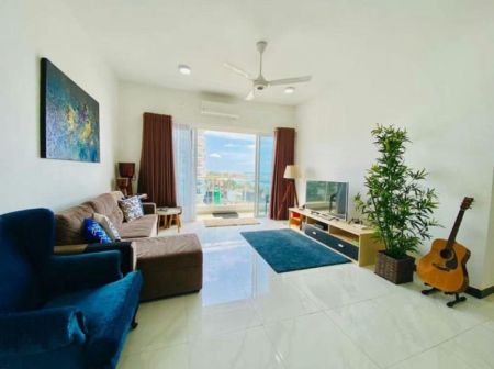 Living Room - Blue Ocean - 02 Bedroom Furnished Apartment for Sale in Mount Lavinia (A5048)