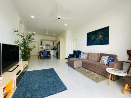 Living Room - Blue Ocean - 02 Bedroom Furnished Apartment for Sale in Mount Lavinia (A5048)