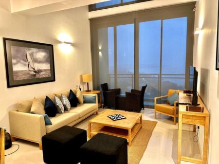 Living Room - Oceanfront Condominium - Galle 3 Bed For Sale