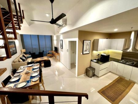 Living Room - Oceanfront Condominium - Galle 3 Bed For Sale