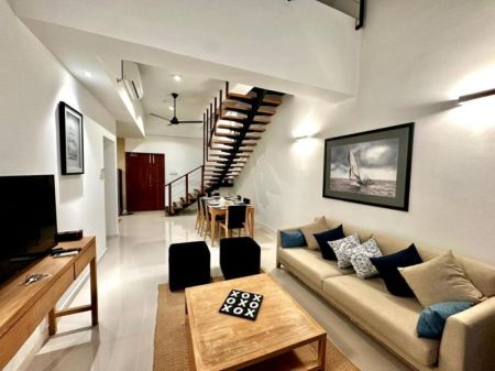 Living Room - Oceanfront Condominium - Galle 3 Bed For Sale