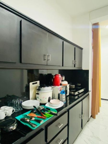 Kitchen - Stay in a Fully Furnished 2-Bedroom Apartment in Dehiwala – Short-Term Rental. (Property Code: CSM101)