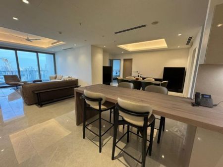 Living Room - Fully Furnished 3 Bed Apartment for rent in 606 The Address