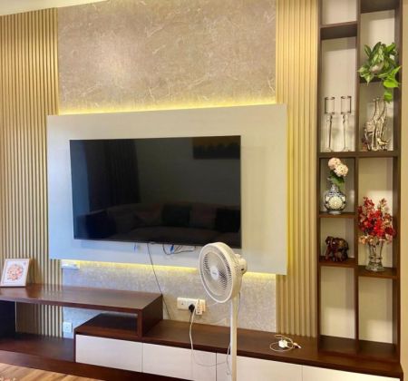 Living Room - ￭ Iconic Galaxy ￭ 02BR Apartment For Rent ￭ (NK107758)