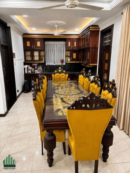 Dining room - Ultra-Luxury Fully Furnished 6BR Residence with Gym & Rooftop Terrace – Prime Colombo Living
