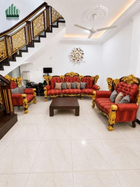 Living Room - Ultra-Luxury Fully Furnished 6BR Residence with Gym & Rooftop Terrace – Prime Colombo Living