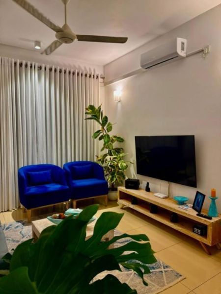Living Room - Ref-(P-SAM-787) Fully Furnished ASTER Apartment for Sale – Nugegoda 🏢