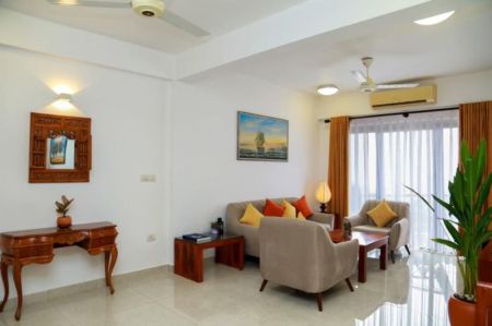 Living Room - Fully Furnished 2BR Apartment for Rent with Modern Comforts & Premium Facilities