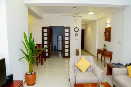 Living Room - Fully Furnished 2BR Apartment for Rent with Modern Comforts & Premium Facilities