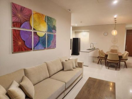 Living Room - Fully Furnished Modern Apartment for Rent in Colombo 7