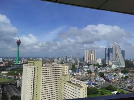 Exterior - High-Floor 2BR Apartment for Rent at Cinnamon Life Residencies – Colombo 02